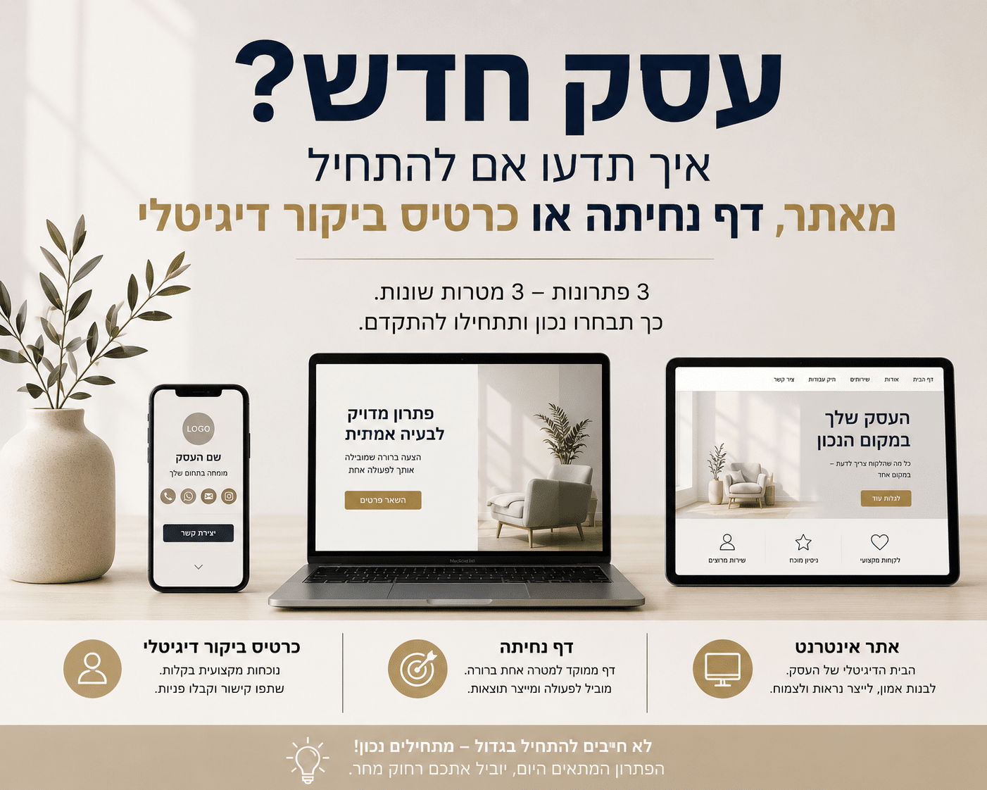 מה עדיף דף נחיתה או אתר?